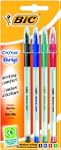 Bic Cristal Grip Blister de 4 Stylos-...