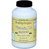 Healthy Origins Vitamin D3 Gels 10, 000 Lanolin Gels, 360 Count