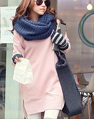 【Grady】 サイド スリット 付き ピンク ワンピ チュニック トレーナー レディース 大人 女 性 用