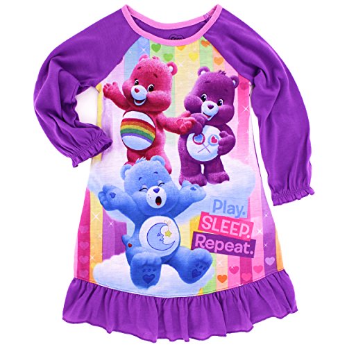 Care Bears Toddler Girls' Sleep Gown, Purple, 2T