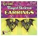 Gothic Winged Skeleton Earrings Halloween Accessory [Apparel]