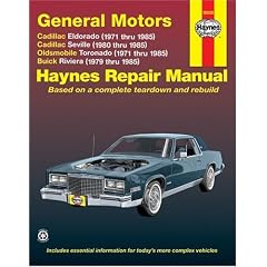 Cadillac Eldorado, Olds Toronado, Buick Riviera 1971-85 (Haynes Repair Manuals)