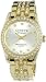 Geneve Elegante Men's GEN-5060-A Classic Rhinestone Encrusted Gold Watch