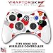 Lots Of Dots Red on White Skin by WraptorSkinz TM fits XBOX 360 Wireless Controller (CONTROLLER NOT INCLUDED)
