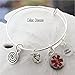 Medical Alert Celiac Disease Charm, Bangle Bracelet, Emergency Warning