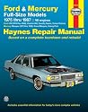 Ford and Mercury Full-size Models, 1975-87 V8 Engines Owner's Workshop Manual (USA service & repair manuals)
