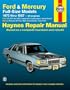 Ford & Mercury Full Size Sedans '75'87 (Haynes Manuals)