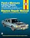 Book cover of Ford and Mercury Full-Size, 1975-1987 (Haynes Manuals).