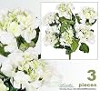 Three 22" Hydrangea Artificial Silk Flowers for Home Decoration