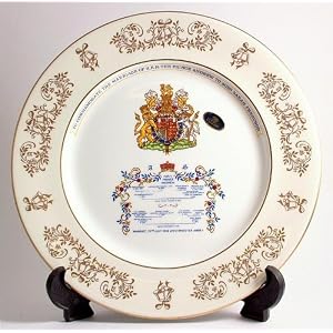 Aynsley commemorative plate The Marriage of HRH The Prince Andrew to Miss Sarah Feguson...
