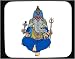 Mouse Pad with god, India, Hinduism, Ganesh, elephant