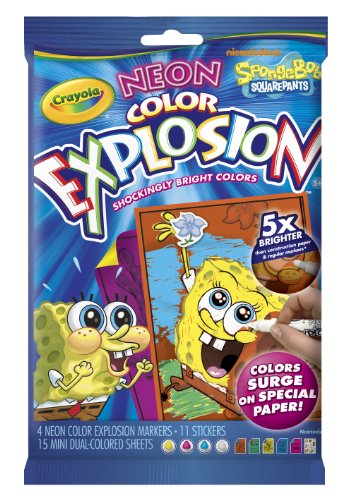 Crayola Neon Color Explosion Mini Sponge Bob Square Pants