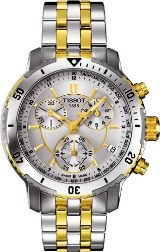 Tissot T-Sport PRS200 Chronograph Silver-tone Dial Mens Watch T0674172203100