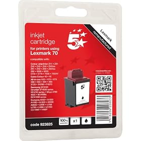 5 Star Compatible Inkjet Cartridge Black [Lexmark No.70 12A1970 Equivalent]