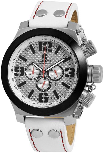Carucci Herrenarmbanduhr Chronograph CA2172BK-WH