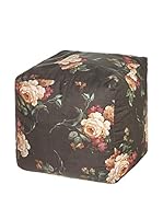 COINCASA Puff Ø43 cm (Carbón/Multicolor)