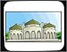 Decorated Mouse Pad with buildings, architectural, domes, construction, columns, structure, traditional, Indonesia