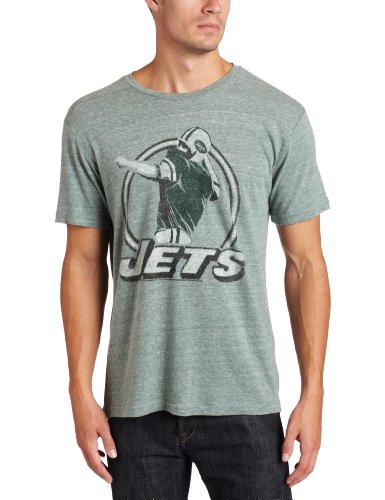 NFL Men's New York Jets Short Sleeve Triblend Crew (Hunter, Large) NFL Men's New York Jets Short Sleeve Triblend Crew (Hunter, Large)