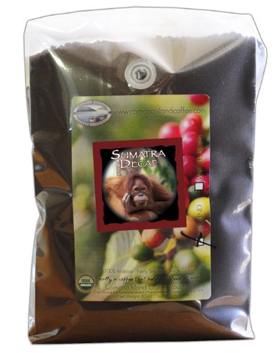 Organic Camano Island Coffee Roasters Sumatra, Dark Roast, Decaf, Ground, 5-Pound Bag