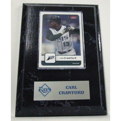 MLB Carl Crawford Card Plaques - Tampa Bay Rays