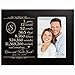 Personalized one year anniversary gift for her him couple Custom Engraved wedding gift for husband wife girlfriend boyfriend photo frame holds 4x6 photo by LifeSong Milestones (Black)