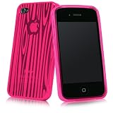 BoxWave Wild Gloss iPhone 4 Case, Slim-Fit TPU Skin Case (Cosmo Pink)