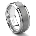 Tungsten Carbide Matte Men's Wedding Band Ring Size 7-15