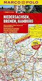 MARCO POLO Karten Deutschland 3 Niedersachsen, Bremen, Hamburg 1:200.000 - Mairdumont