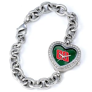 Ladies Game Time Dale Earnhardt Jr. #88 Heart Watch - Stainless Steel ( 9" ) by Game Time