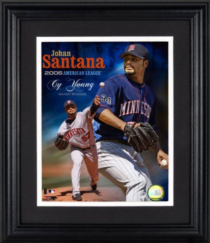 Johan Santana Minnesota Twins Unsigned 2006 AL CY Young 8x10 Framed Photograph