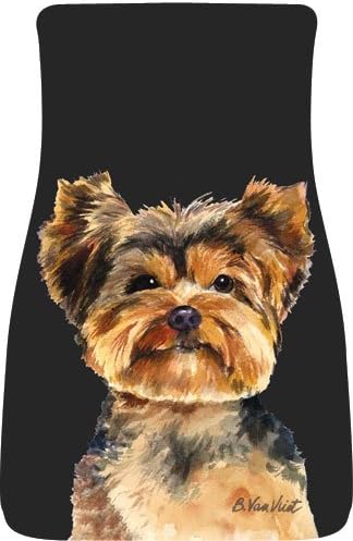 Yorkshire Terrier Car Mats (a pair) by Barbara Van Vliet