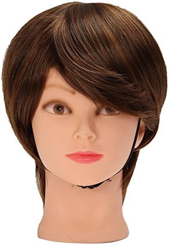 Fecruize Mannequin head fake head practice head wig head mode display holder makeup exercise bald head mold with makeup