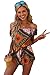 CUPSHE Fashion Women's Bohemian Printing Off The Shoulder Romper (M) Multicolor