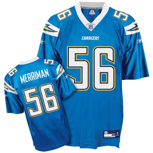 Reebok San Diego Chargers Shawne Merriman Replica Alternate Jersey Xx Large