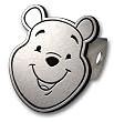 Winnie The Pooh Brushed Aluminum Hitch Plug