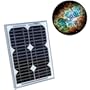 HQRP 12W (Size of 10 Watt / 10W) Mono-crystalline Solar Panel 12 Watt 12 Volt in Anodized Aluminum Frame plus HQRP Coaster