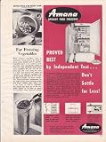 Amana Upright Food Freezer 1952 Original Vintage Advertisement