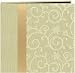 Pioneer 12-Inch by 12-Inch Scroll Embroidery Fabric Postbound Album with Ribbon, Ivory