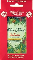 Walden Farms Italian Salad Dressing Packets - Six 1 oz. packets per box