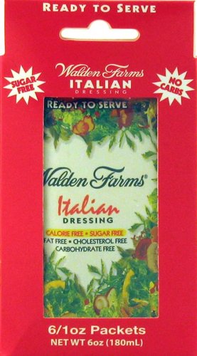 Walden Farms Italian Salad Dressing Packets - Six 1 oz. packets per box by Walden Farms