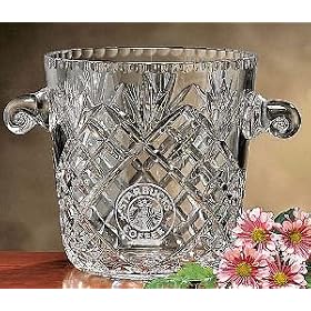 ICE BUCKET WITH PANEL - OXFORD CRYSTAL ICE BUCKET WITH PANEL - ice bucket by Jaf Gifts