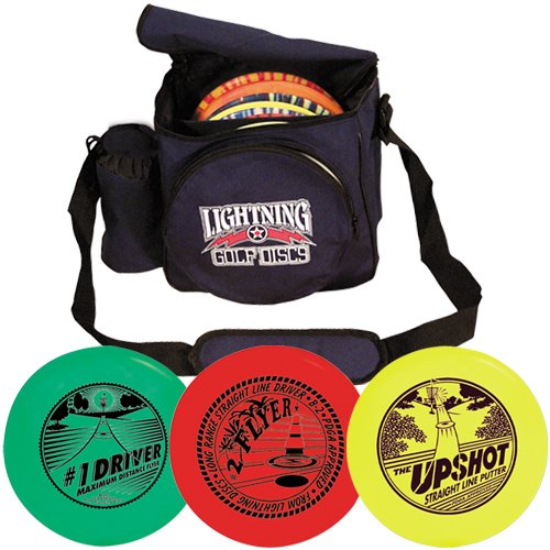 Set of Lightning Golf Discs - Lawn Games (colors may vary)