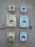 IRONMONGERY WORLDﾂｮ CABINET CUPBOARD DRAWER DOOR RECESSED FLUSH PULL HANDLES IN TWO FINISHES (POLISH