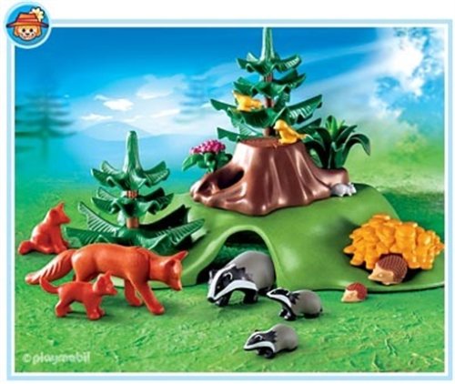 Childrens Toyshop  Toys : Farm 4204: Forest Animals with Cave - Playmobil