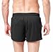 BALEAF Men's Workout Running Mesh Pocket Shorts Black Size XL