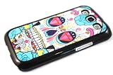 Designer Sugar Skulls Diamond eyes trend Fashion SAMSUNG GALAXY S3 I9300 Case Back Cover-Black Frame