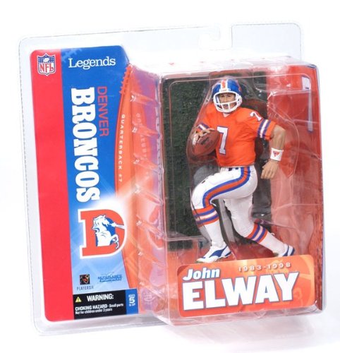 McFarlane Toys NFL Sports Picks Legends Series 1 Action Figure John Elway (Denver Broncos) White Jersey Variant