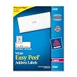 Avery Easy Peel White Mailing Labels for Laser Printers, 1 x 2.62 Inch, Box of 3000 Labels (5160)
