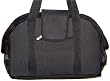 Designer Dog Carrier - Open Top Non Quilted Black with Black Lining Pet Carrier