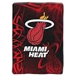 Miami Heat Colorful Raschel Blanket Throw - 60x80
